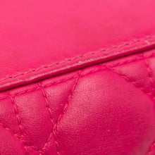 Dior | Pre-Owned Medium Lambskin Cannage Lady | Pink/Dark Pink