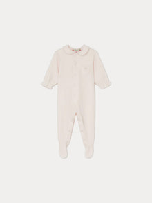Unisex | Baby Round Neck Sleepsuit | Pale Pink