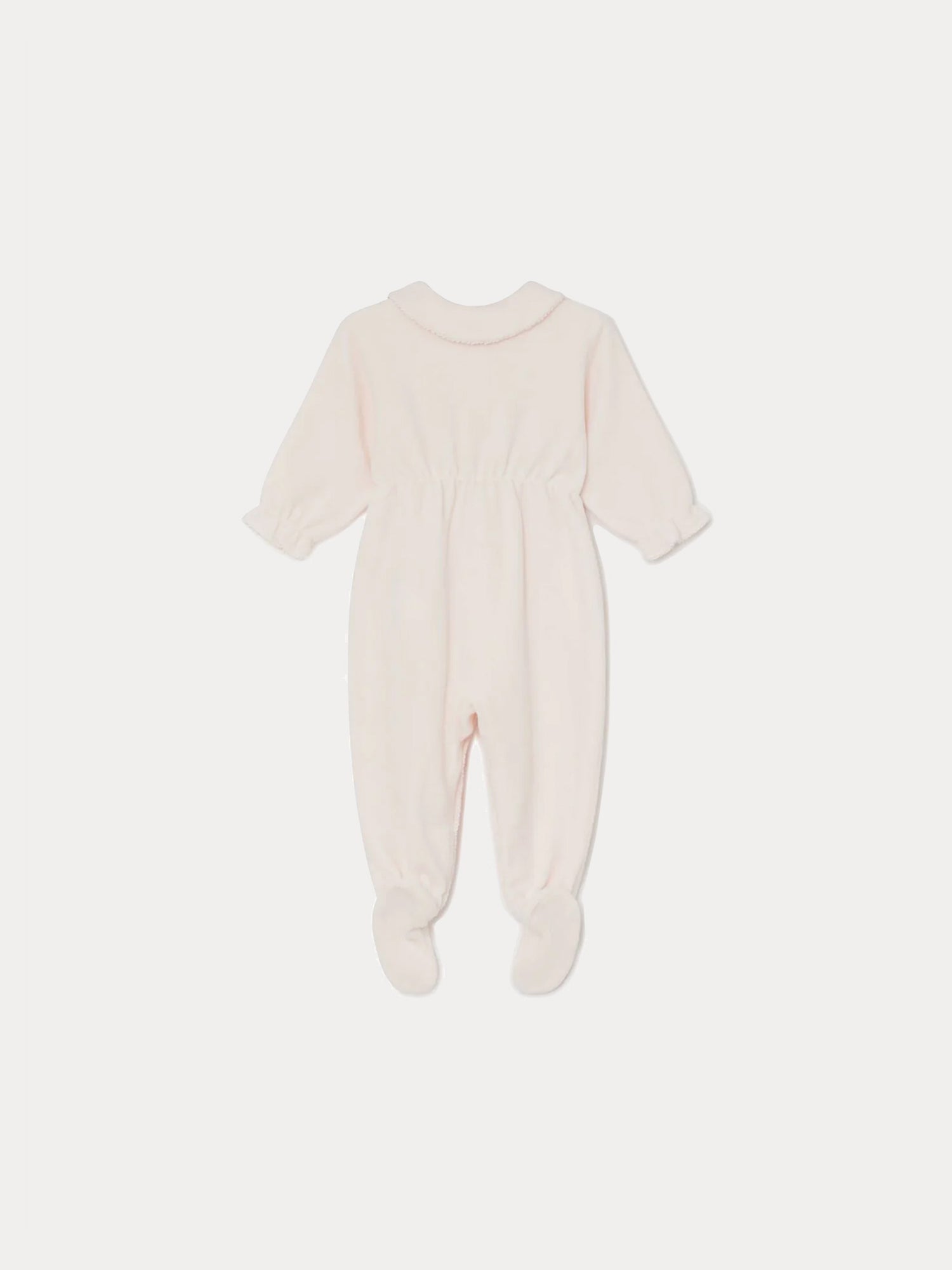 Unisex | Baby Round Neck Sleepsuit | Pale Pink
