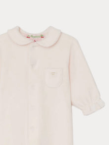Unisex | Baby Round Neck Sleepsuit | Pale Pink