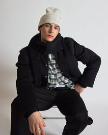 Wool Speckle Beanie (Snow White) | White