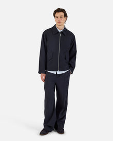 University Pinstripe Jacket | Black