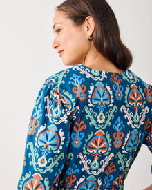 Eclectic Ikat - Genevieve Dress - Navy - Printfresh
