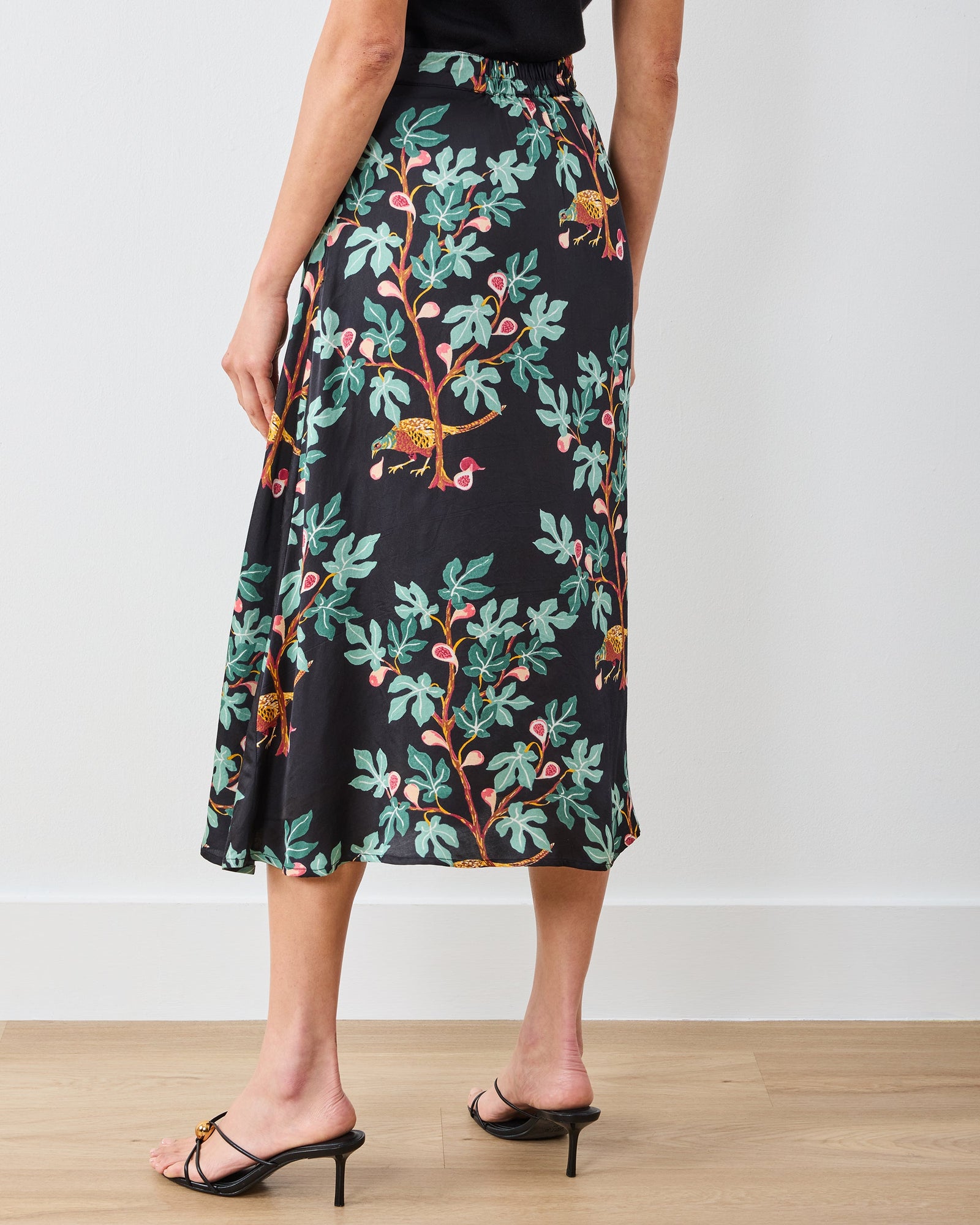 Pheasant & Figs - Quinn Skirt - Ink - Printfresh