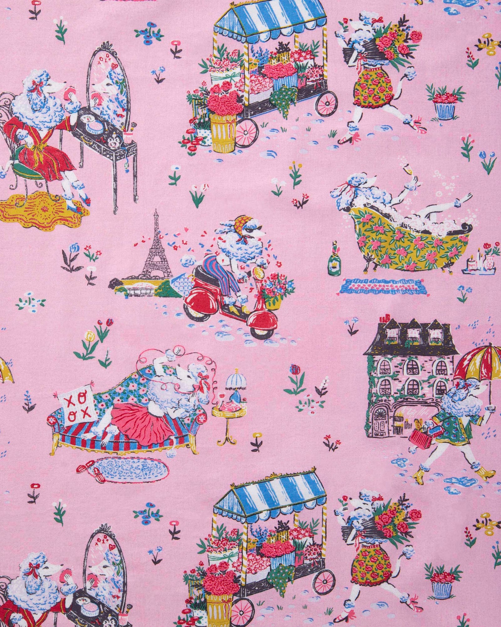 Parisian Poodles - Short PJ Set - Paris Pink - Printfresh