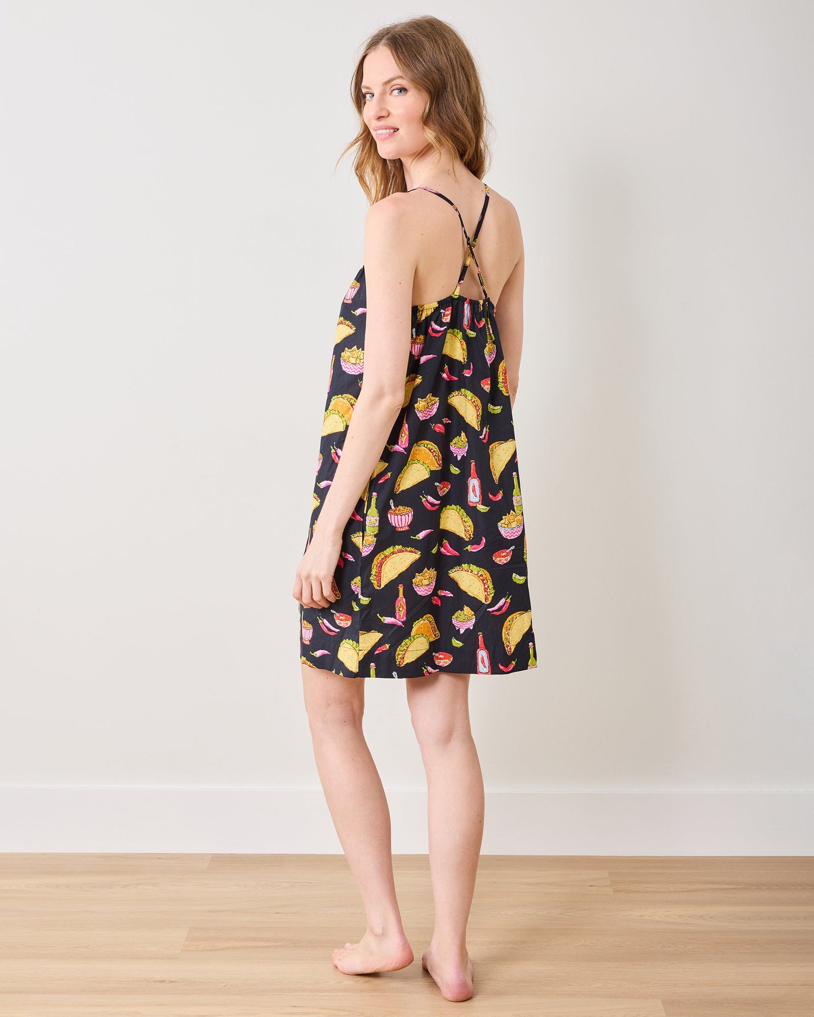 Guac On - Cami Nightgown - Lava Rock - Printfresh