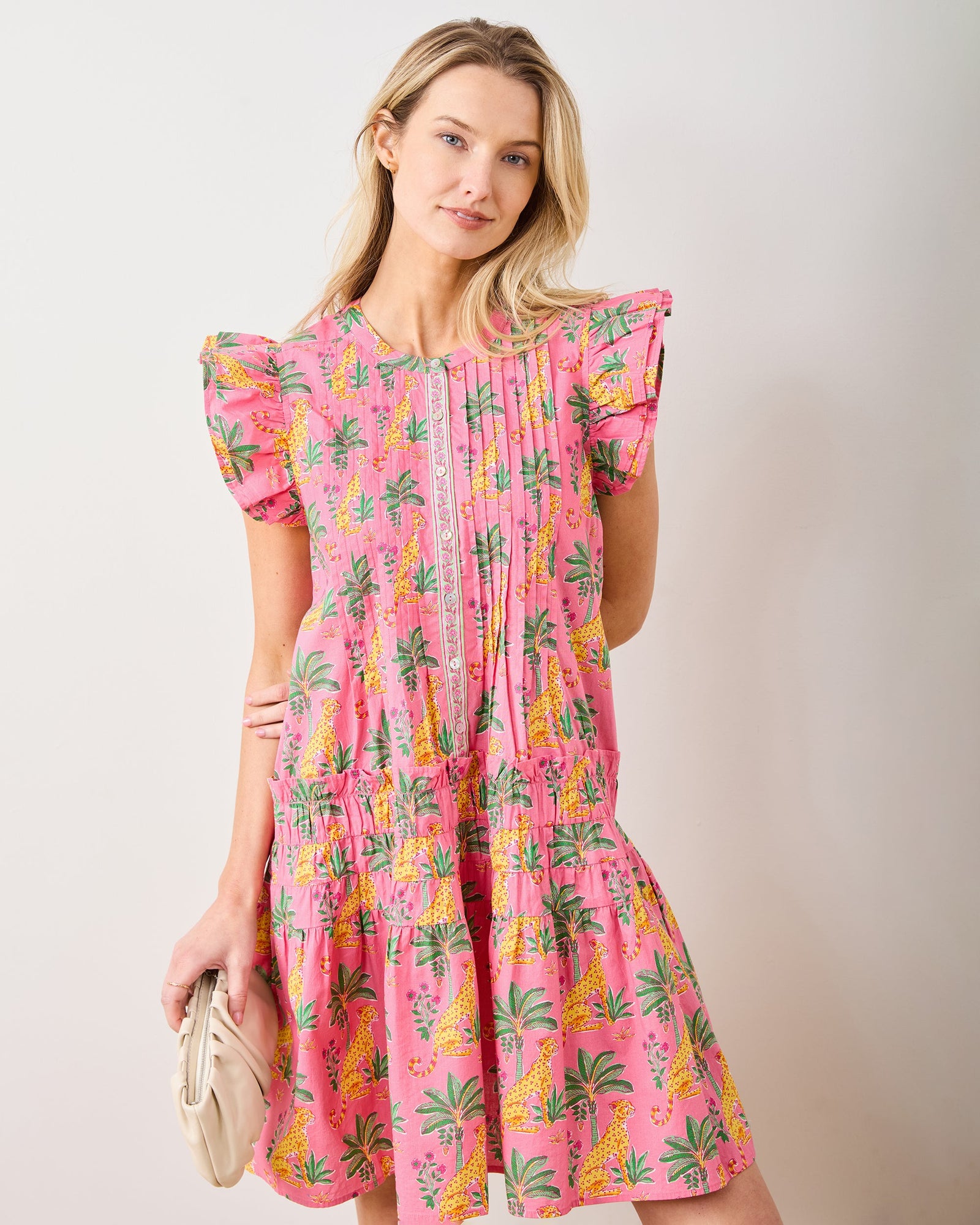 Leopard Mirage - Katie Dress - Pink Palace - Printfresh