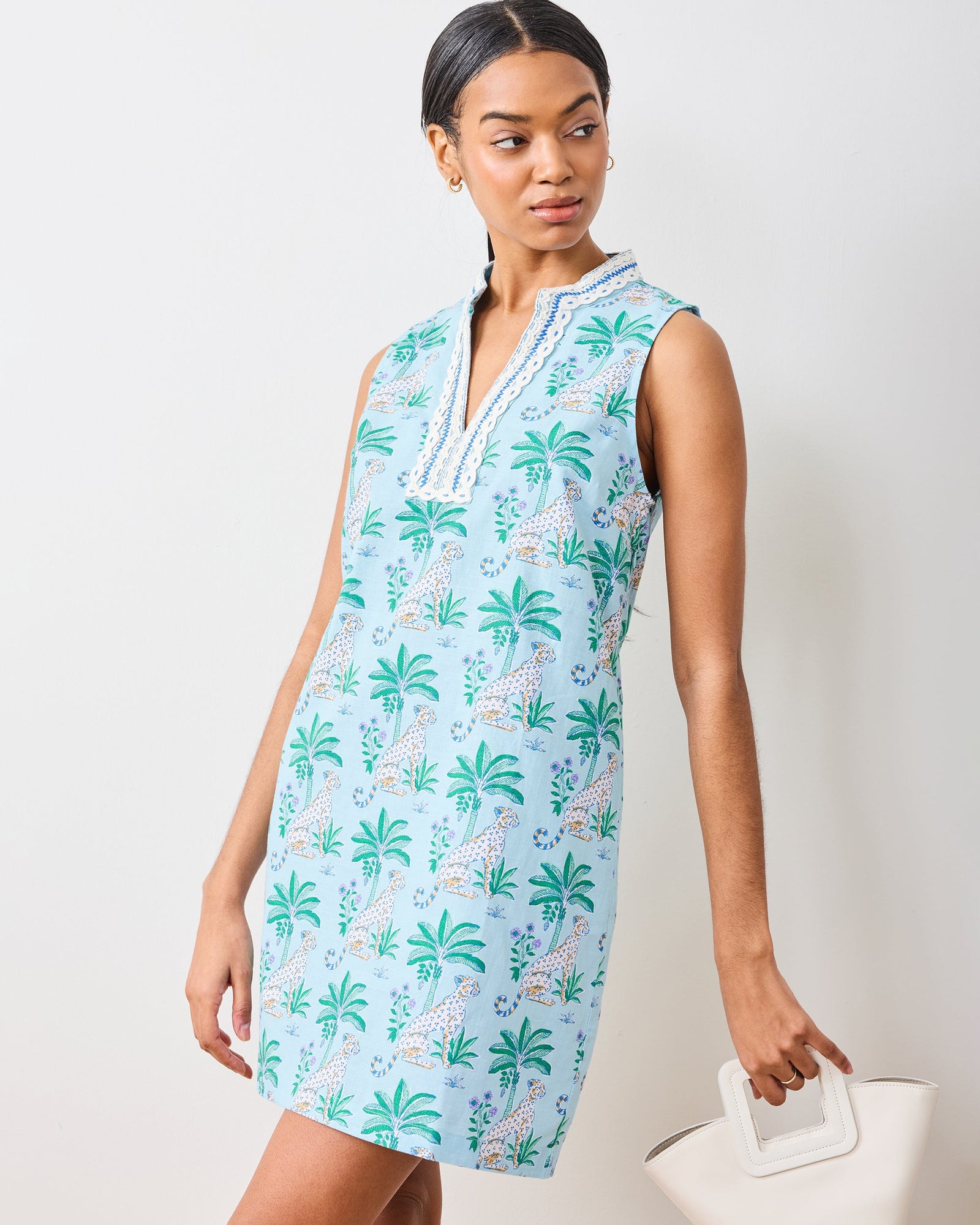 Leopard Mirage - Ocean View Shift - Oasis Sky - Printfresh