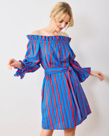 PF + Pencil & Paper Co. Nautical Stripes - Wells Dress - Maritime Blue - Printfresh