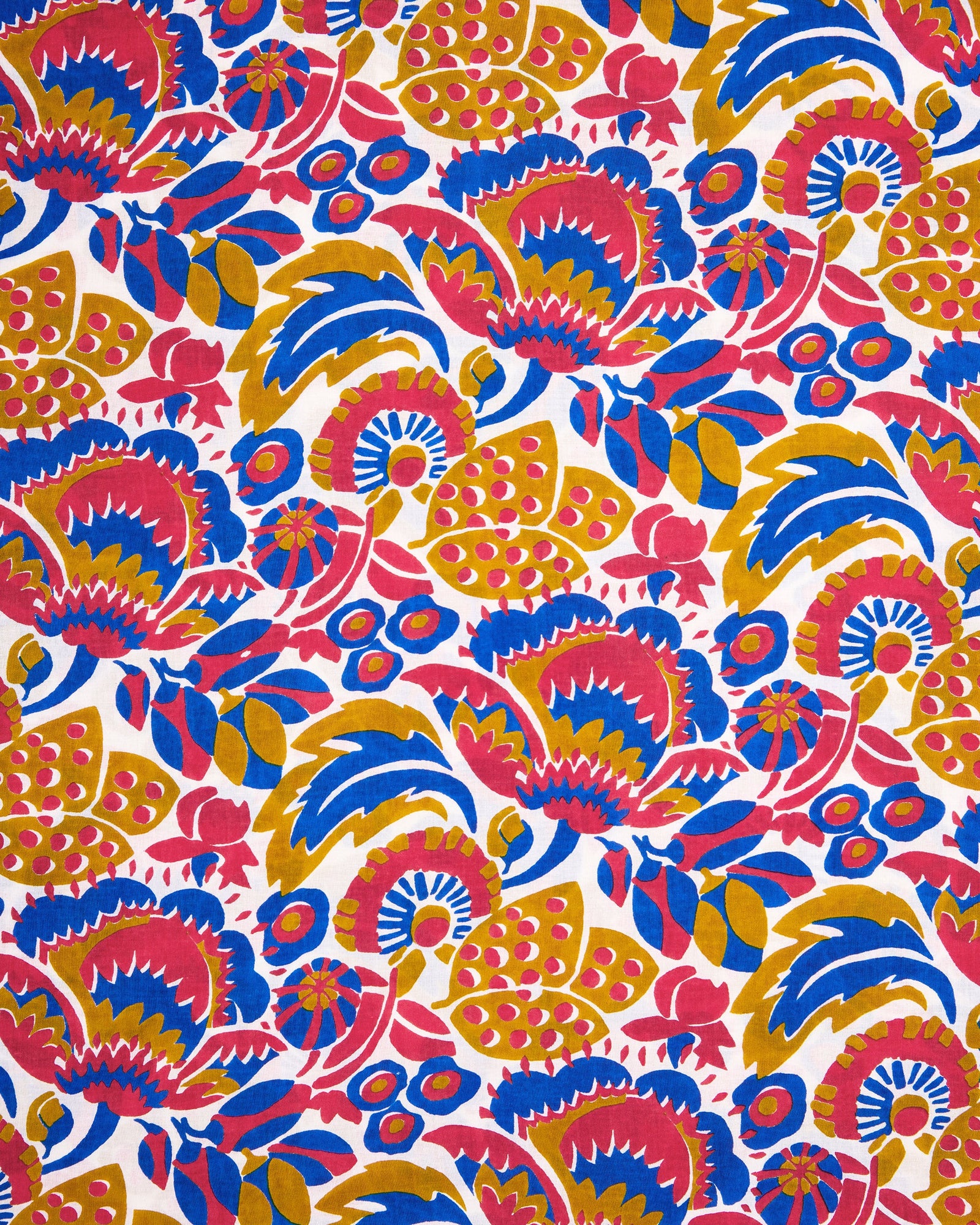 PF + Pencil & Paper Co. Bahama Blooms - Camila Dress - Blue & Red - Printfresh