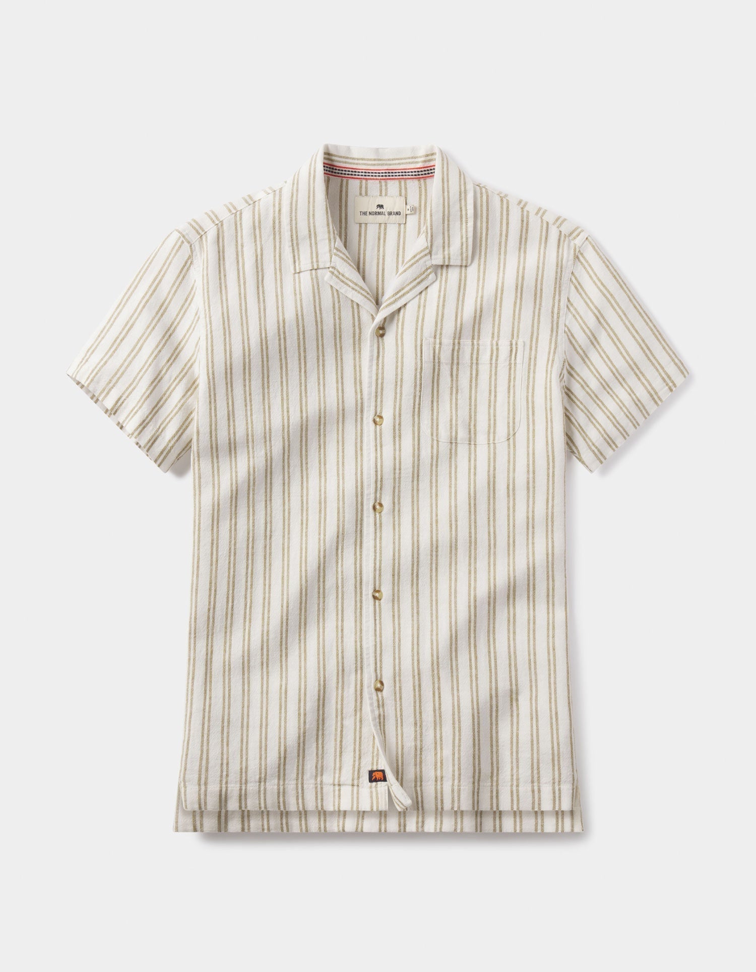 Men | Freshwater Camp Shirt | Agave Stripe
