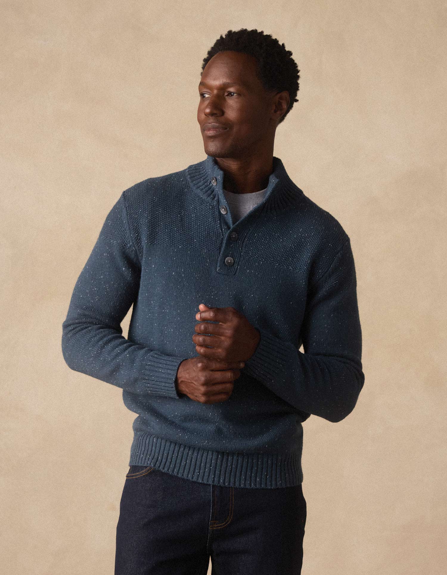 Men | Seawool Nep Popover | Waterloo