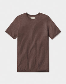 Men | Summer Linen-Blend Knit Tee | Espresso