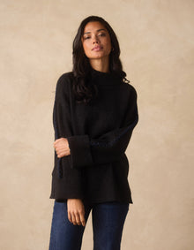 Women | Craft Stitch Sweater | Black
