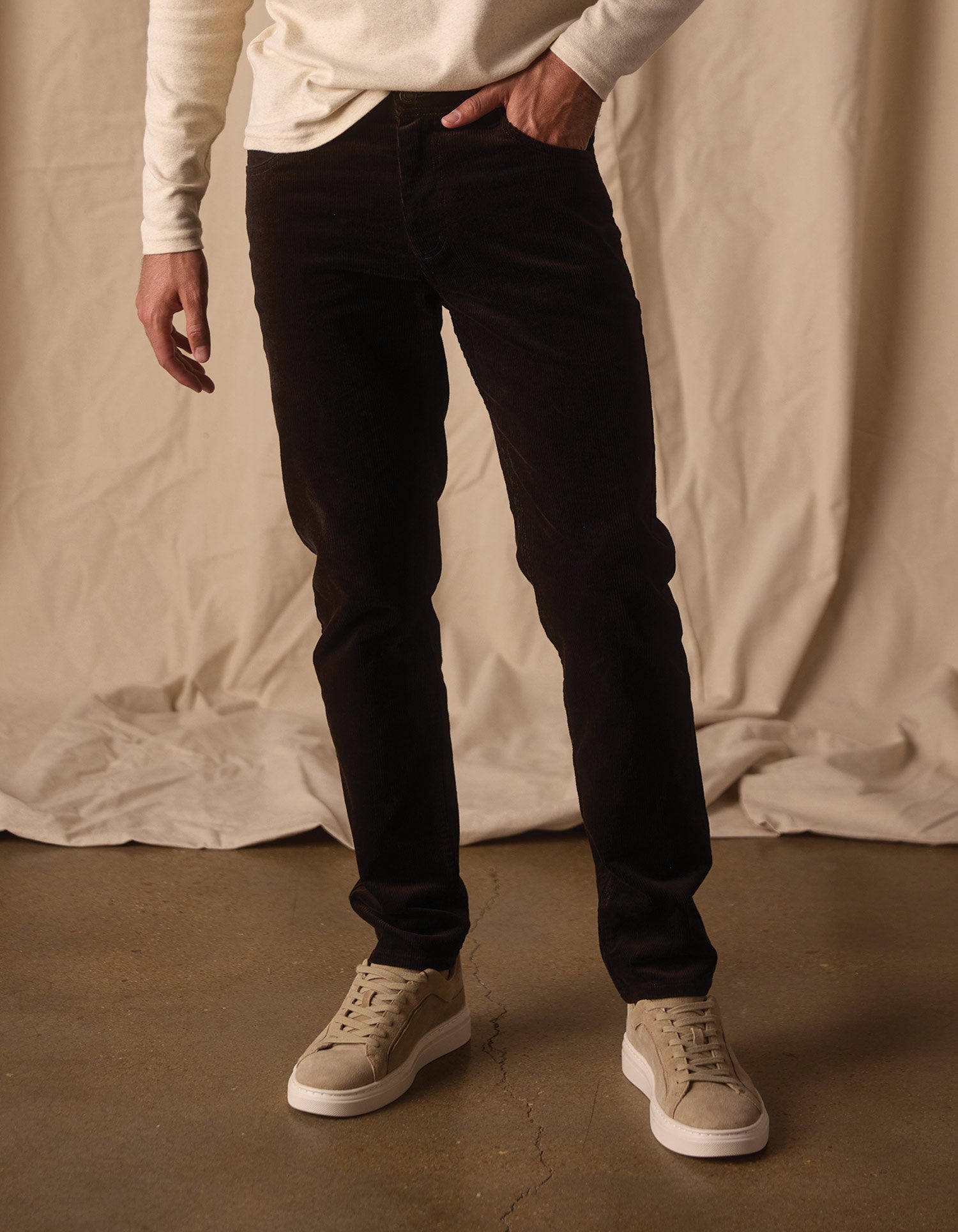 Men | Comfort Cord Pant | Dark Brown