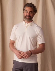 Men | LuxeJersey Polo | Ivory