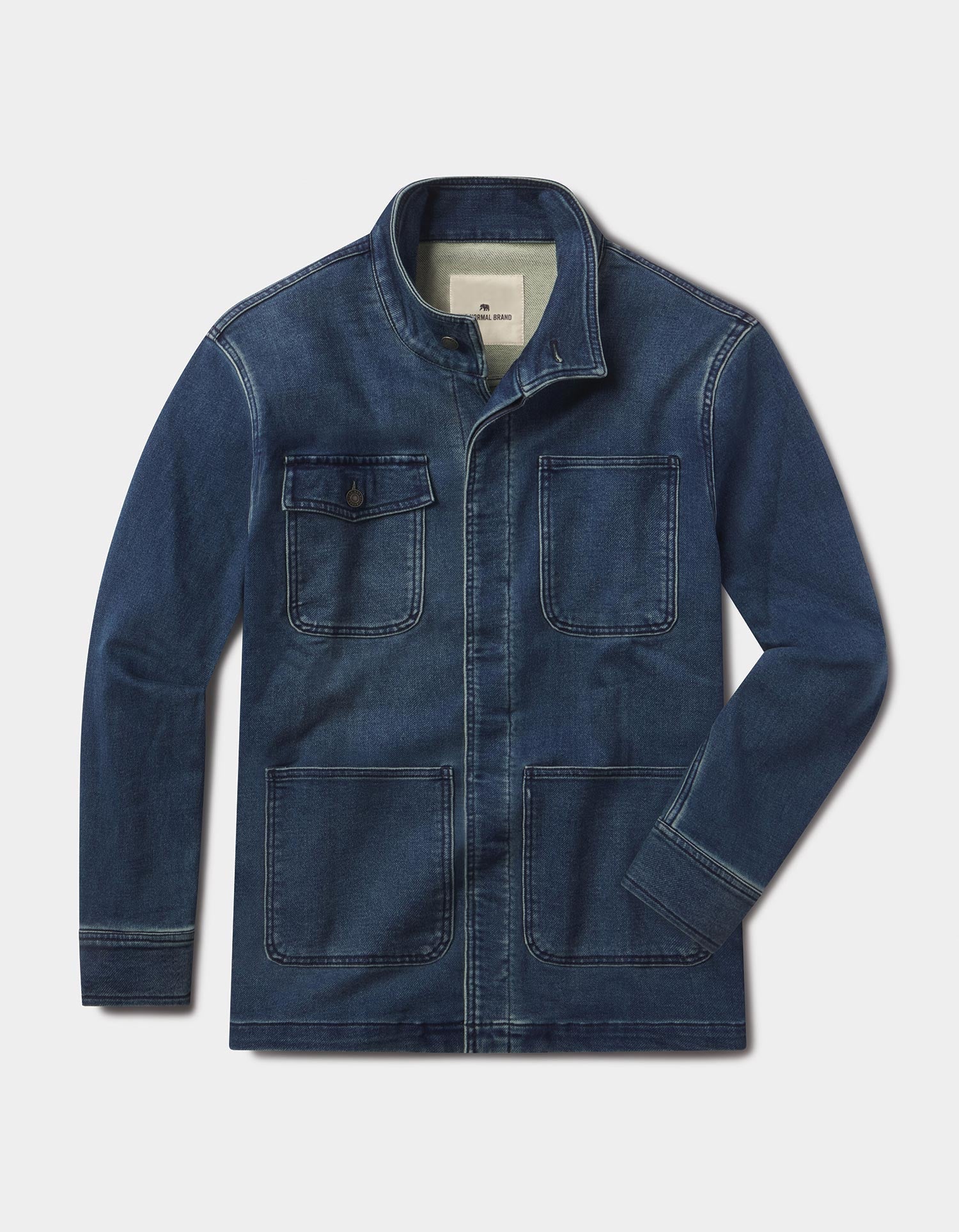 Men | Comfort Terry Jean Chore Coat | Dark Wash