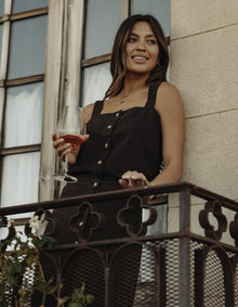 Women | Leukos Linen-Blend Tank | Umber