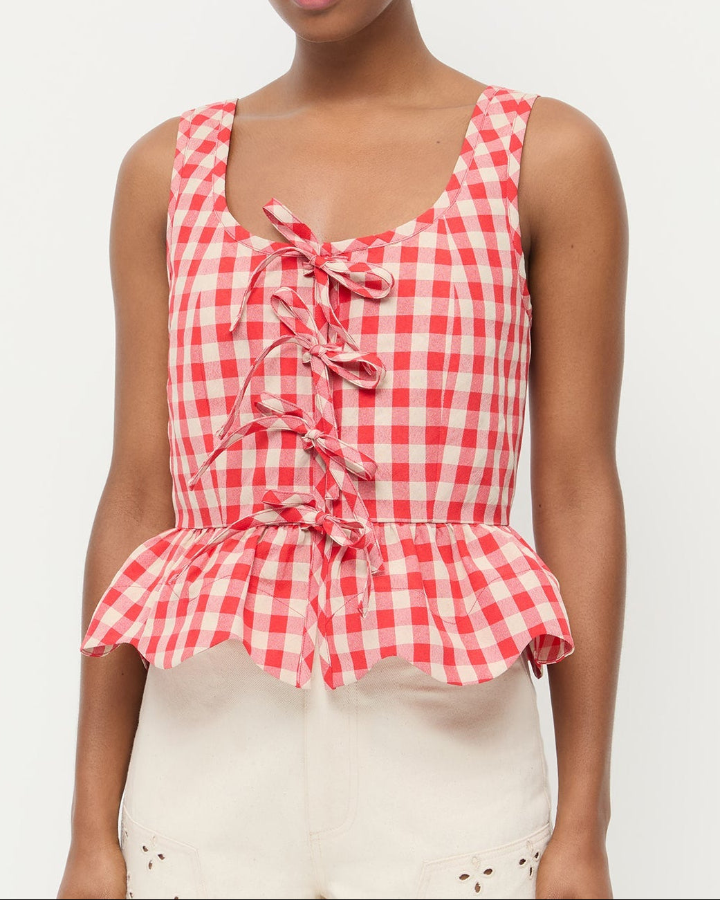 Color: Red/Tan Gingham