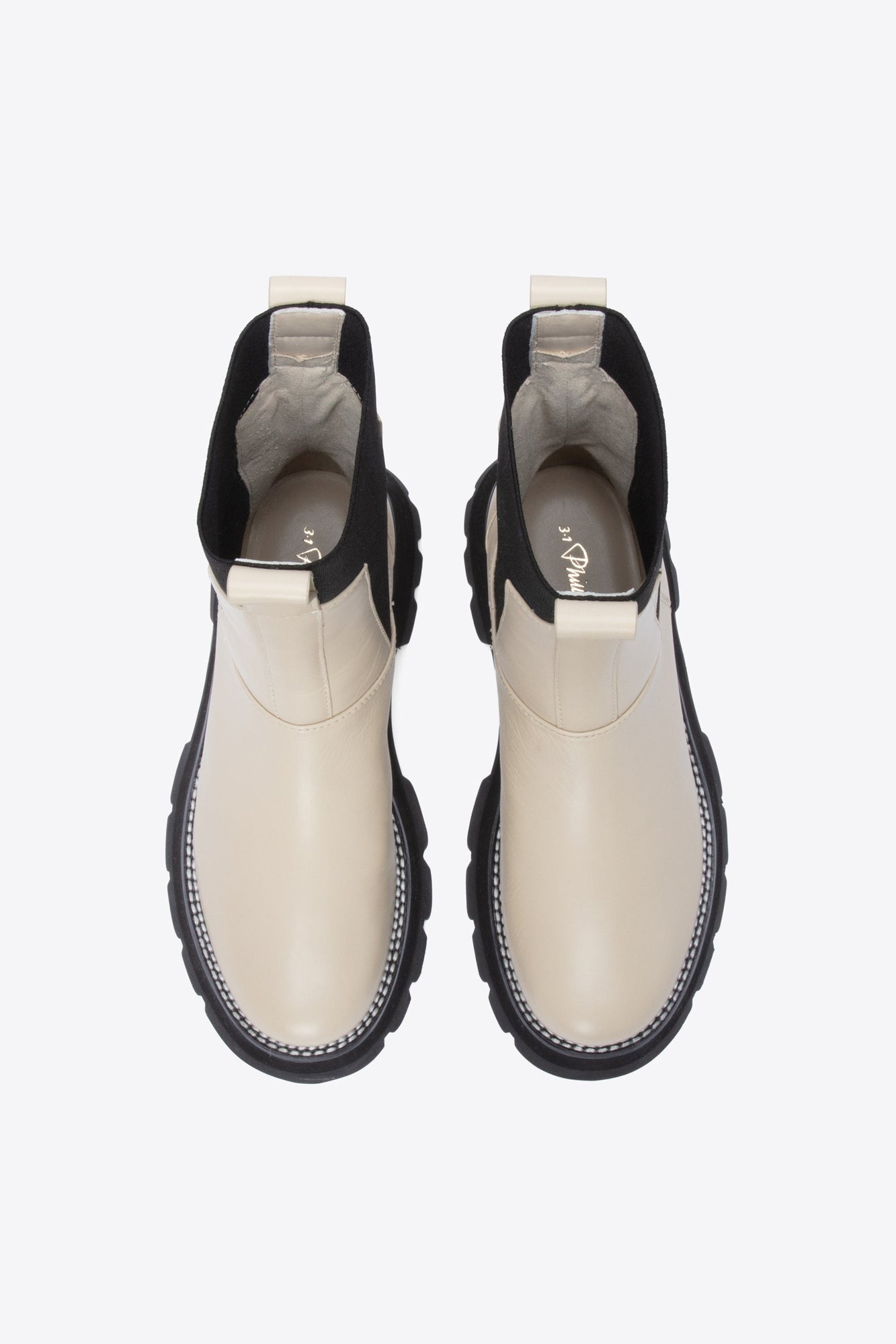 Kate - Lug Sole Combat Boot | Creme Brulee
