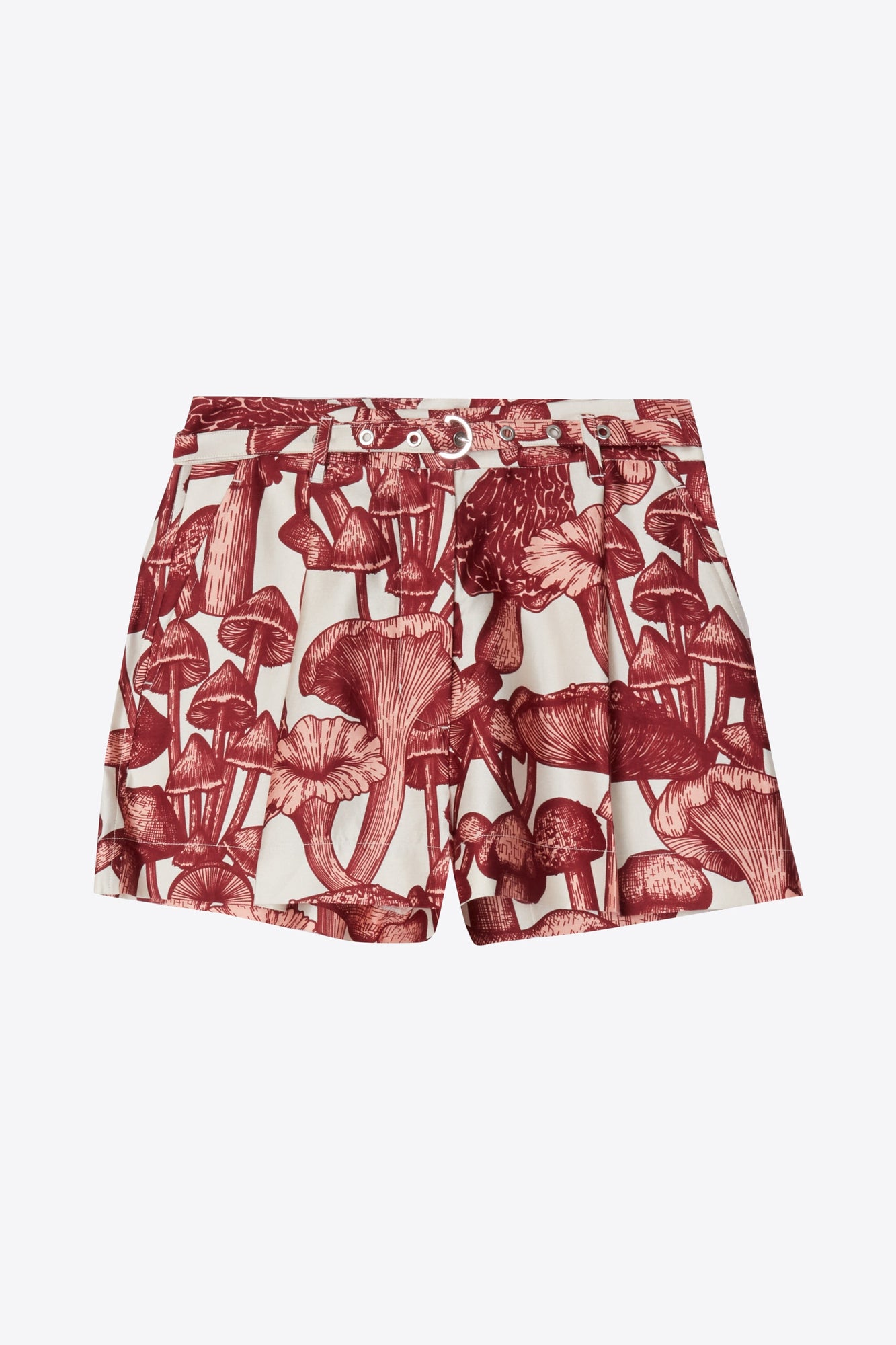 Ethereal Mushroom Single Pleat Short | Ivory Multi