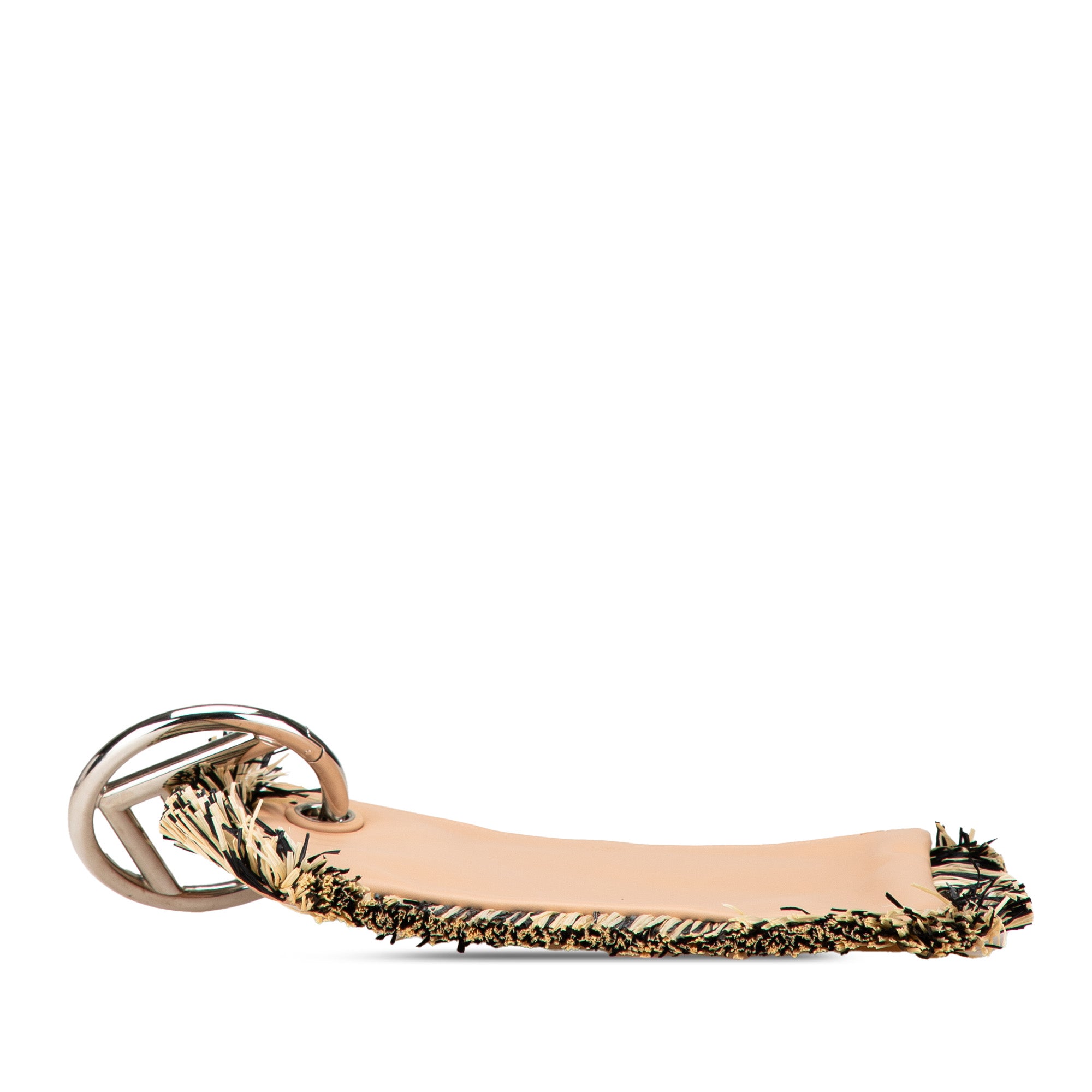 Fendi | Pre-Owned Zucca Leather and Raffia Triplette Clutch | Brown/Beige