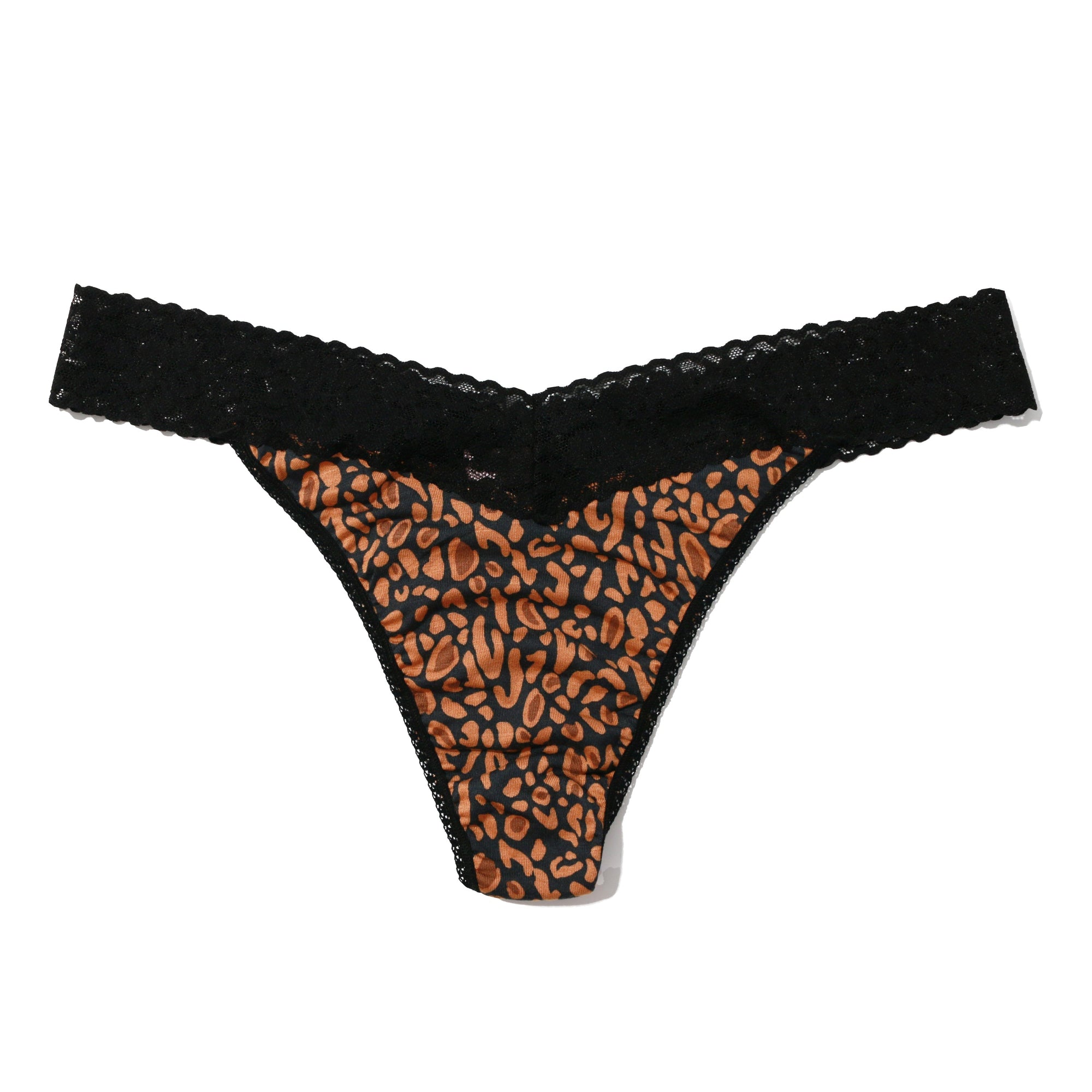 Plus Size DreamEase Modal Original Rise Thong | So Wild (Leopard)