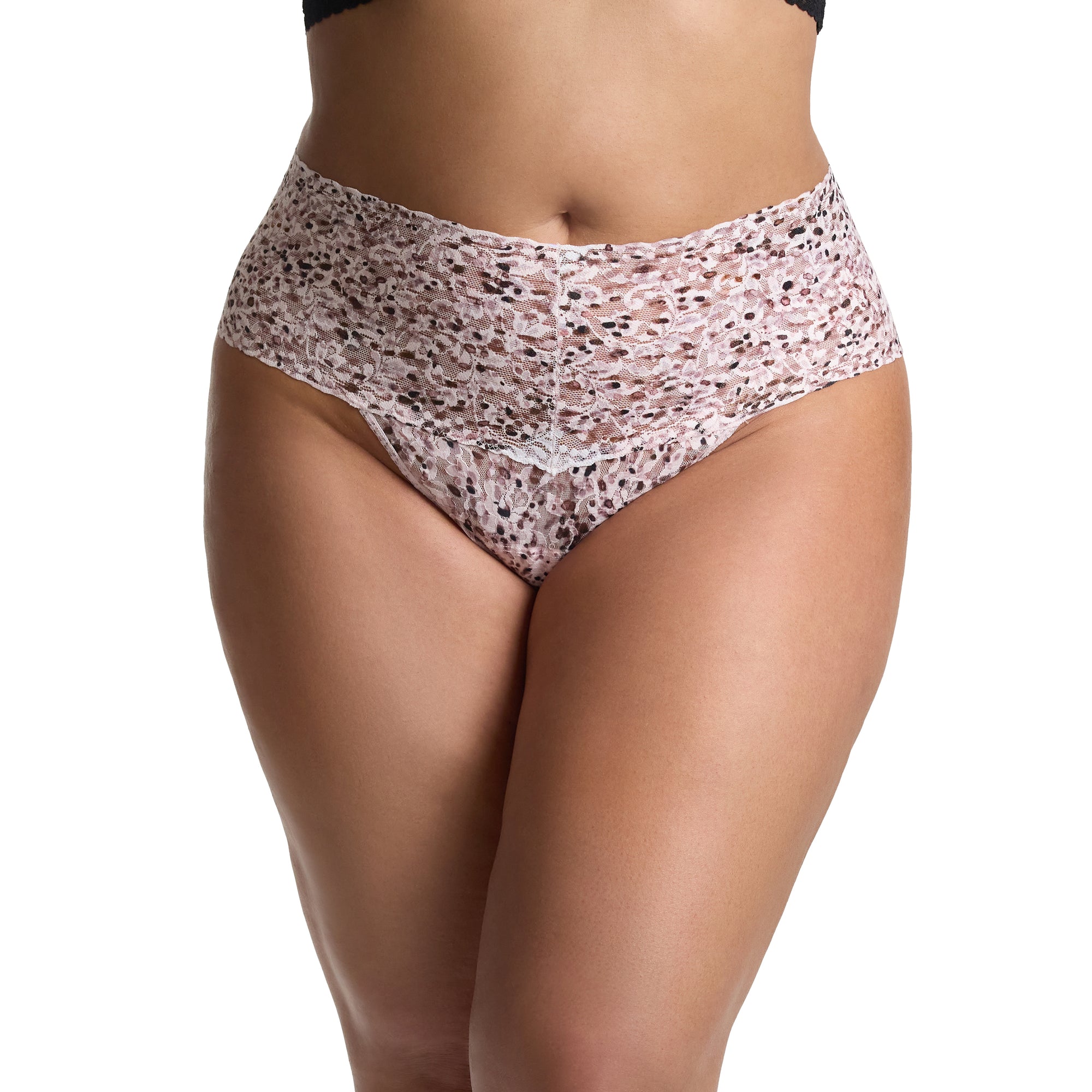 Plus Size Retro Thong | Unconventional (White)