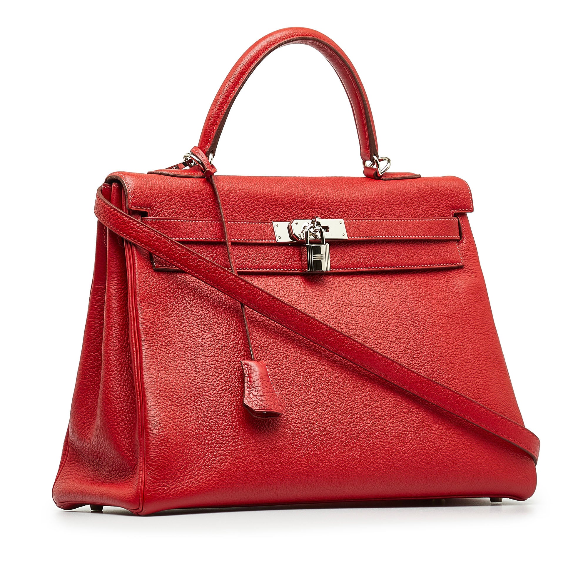 Hermes | Pre-Owned Togo Kelly 35 | Red