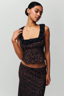 Womens | Paloma Lace Top | Leopard