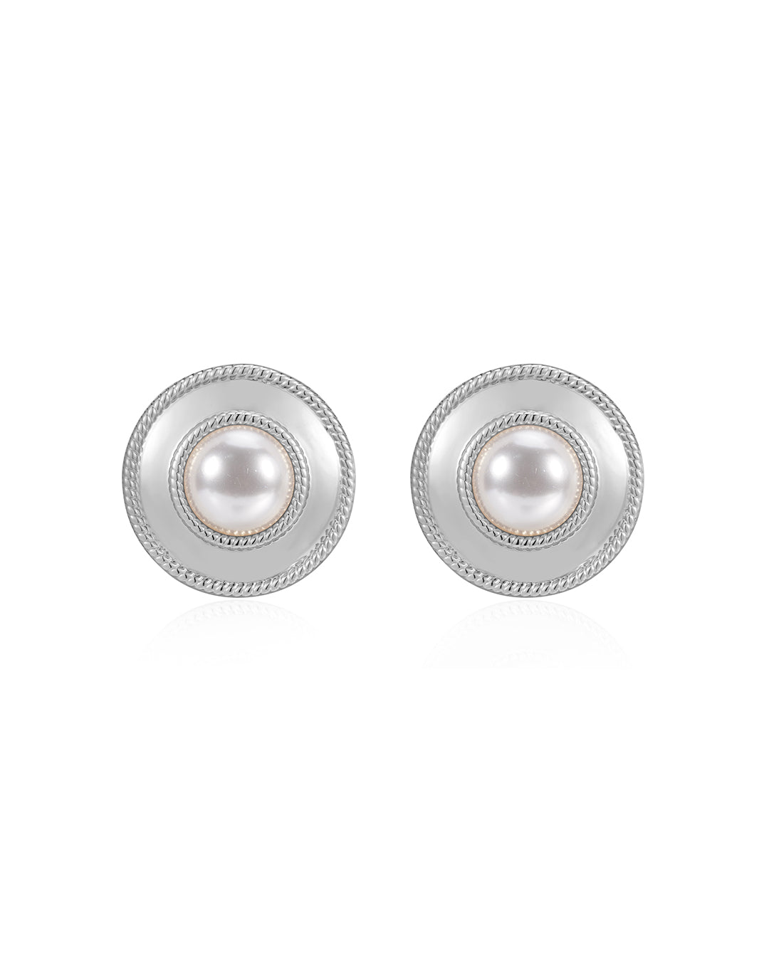 The Pearl Statement Studs | Silver