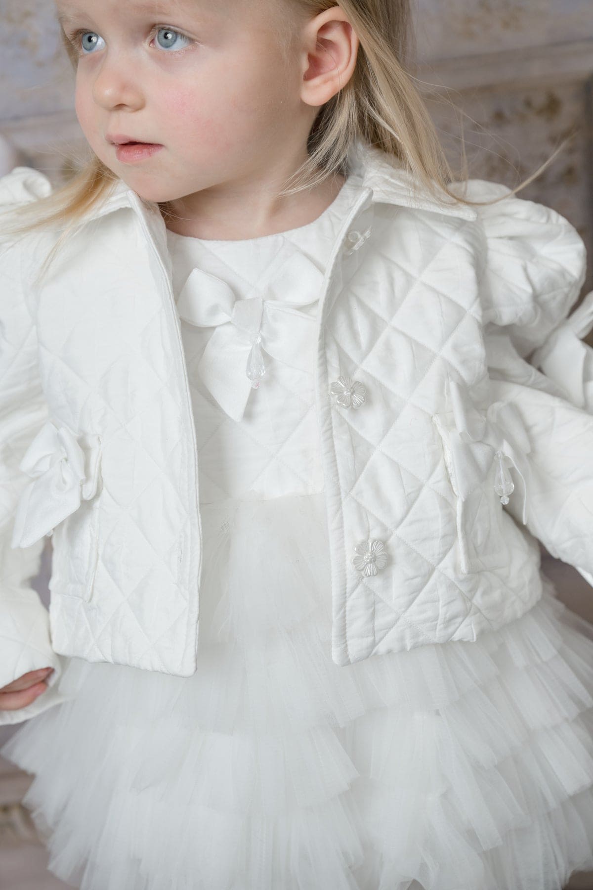 Girl | Poppy Quilted Jacket | White