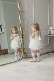 Girl | Poppy Quilted Romper | White