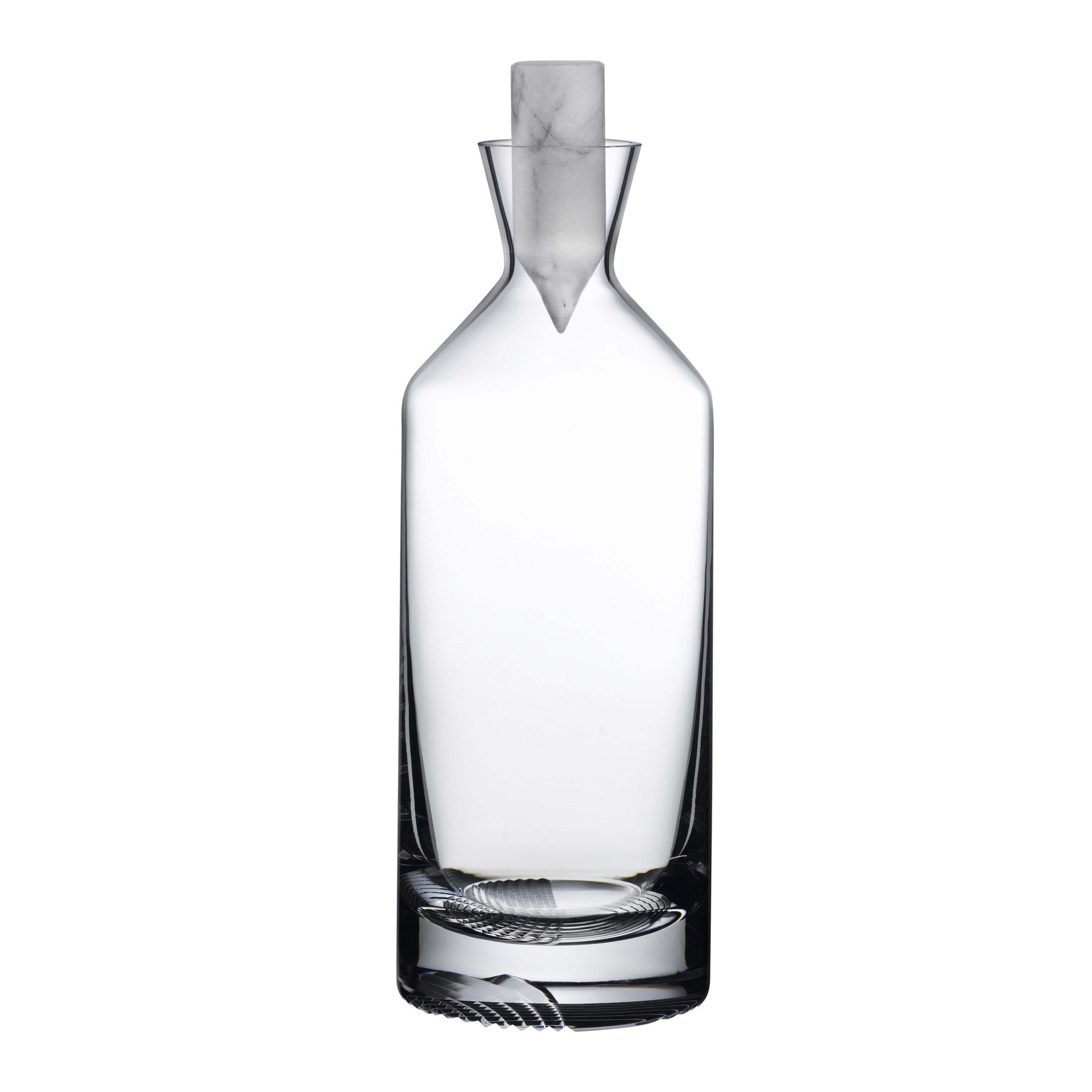 Alba Whisky Bottle - Tall | Clear Crystal/Marble