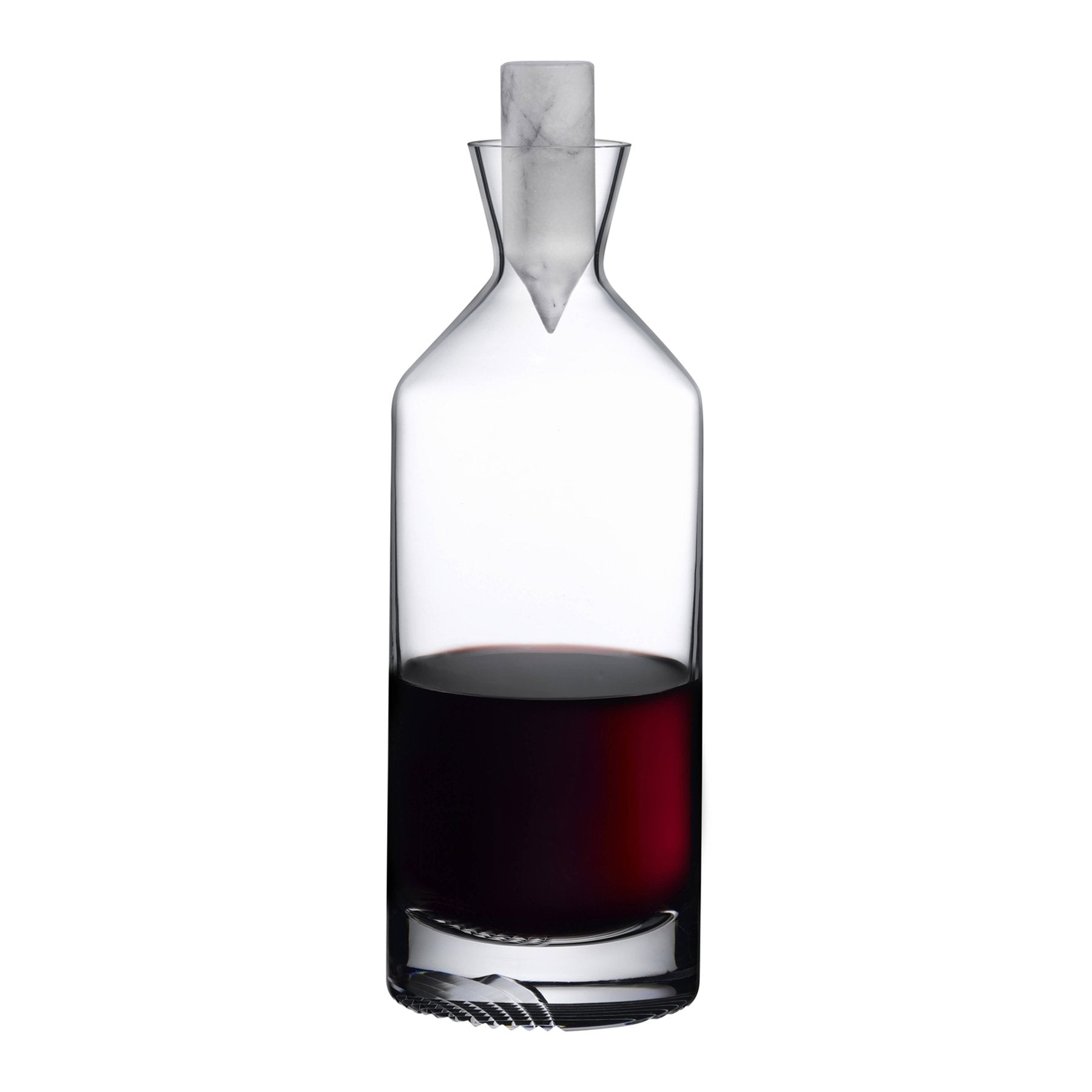 Alba Whisky Bottle - Tall | Clear Crystal/Marble