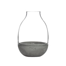Eden Terrarium With Moulded Concrete Base - Mini | Clear Crystal/Conrete