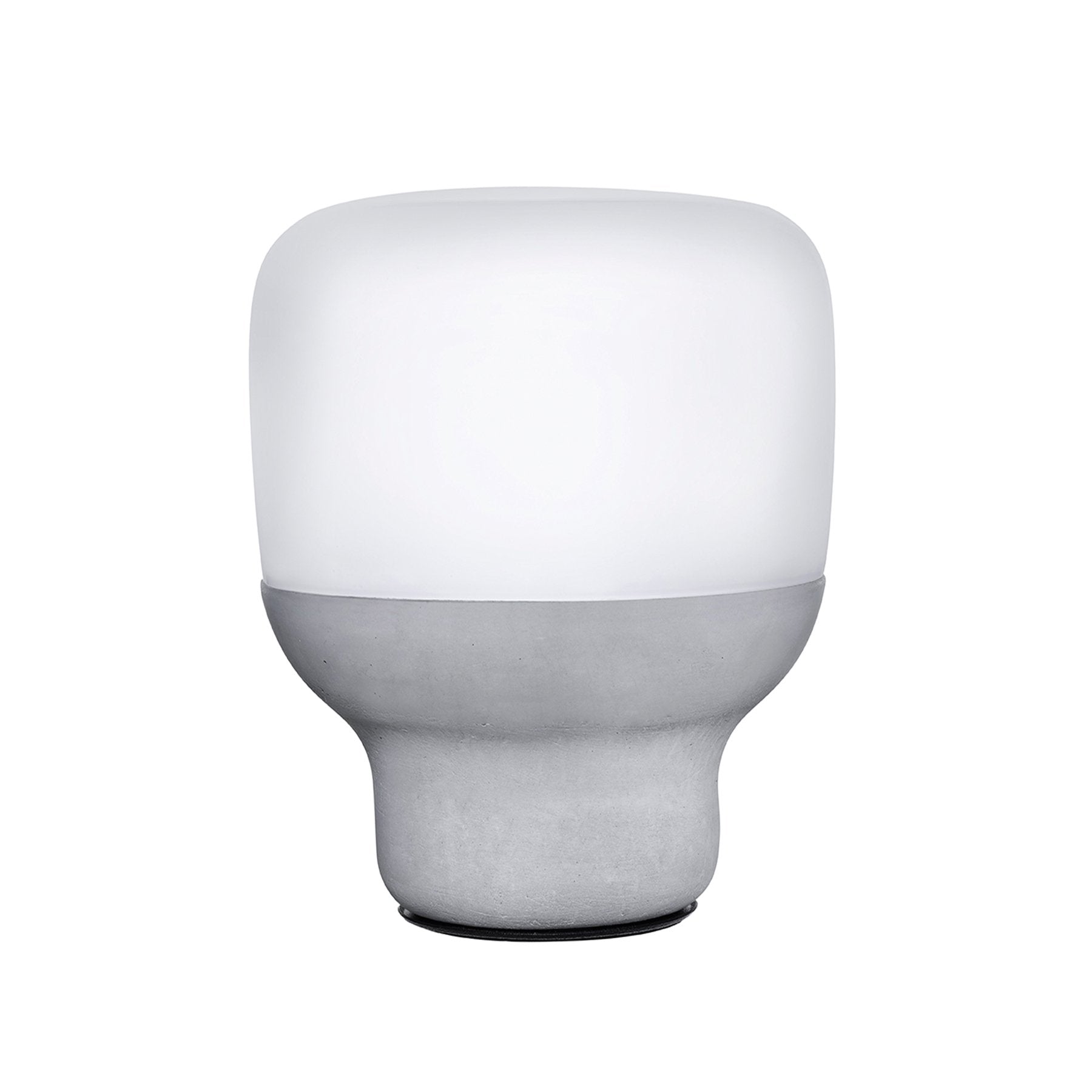 Smooth Lamp With Stone Base | Clear Crystal/Stone