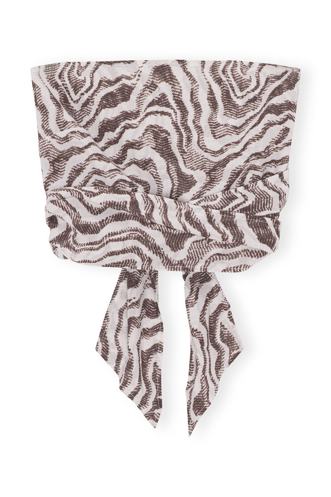 Printed Wrap Top | Egret