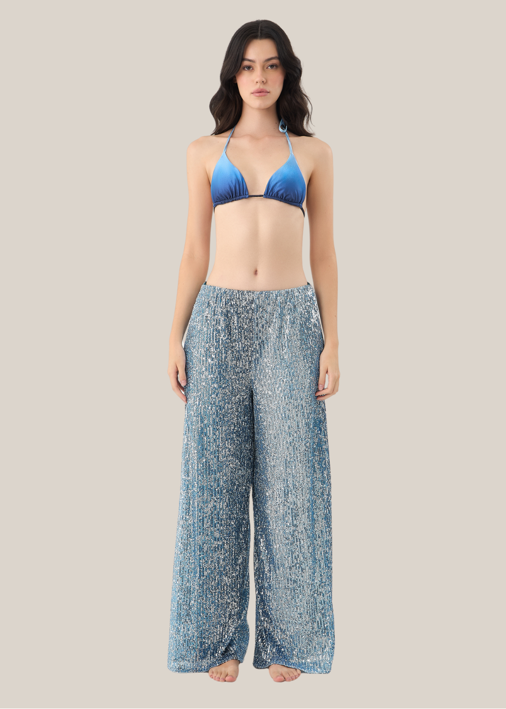 Quinn Pant | Sequin Blue