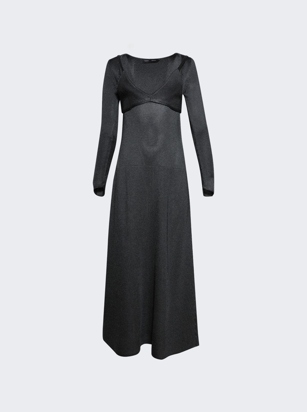 Women | Proenza Schouler | Nalani Dress In Lacqured Viscose Slate
