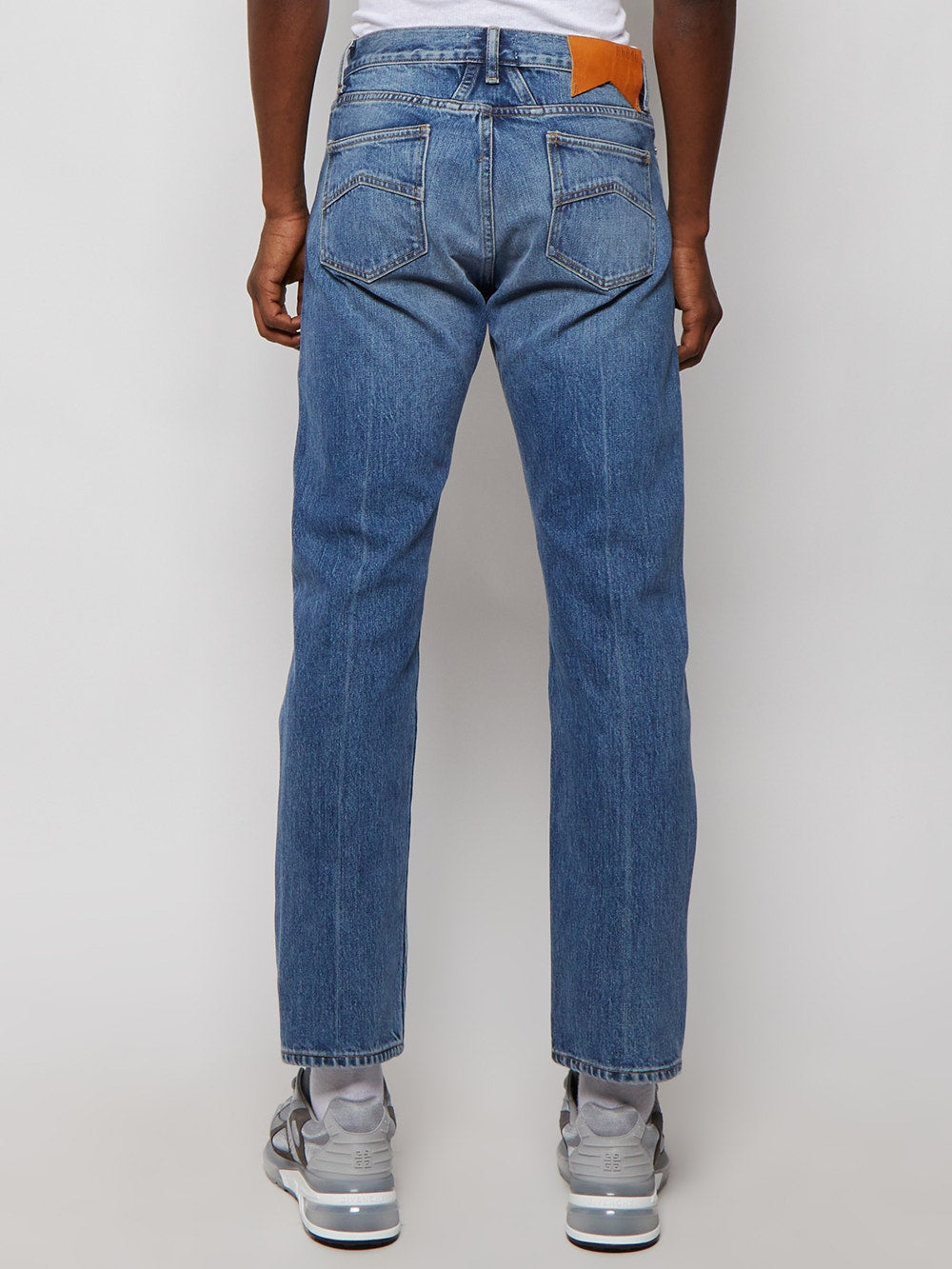 Men | Rhude | Embroidered Side Stripe Jean | Indigo Blue