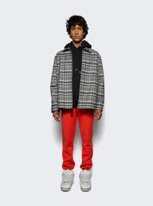 Men | Lanvin | Lace Curb Jogging Pants Poppy | Red