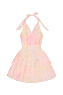 Girls Romille Cotton Halter Dress | Lemonade Kisses
