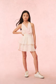 Girls Romille Cotton Halter Dress | Lemonade Kisses