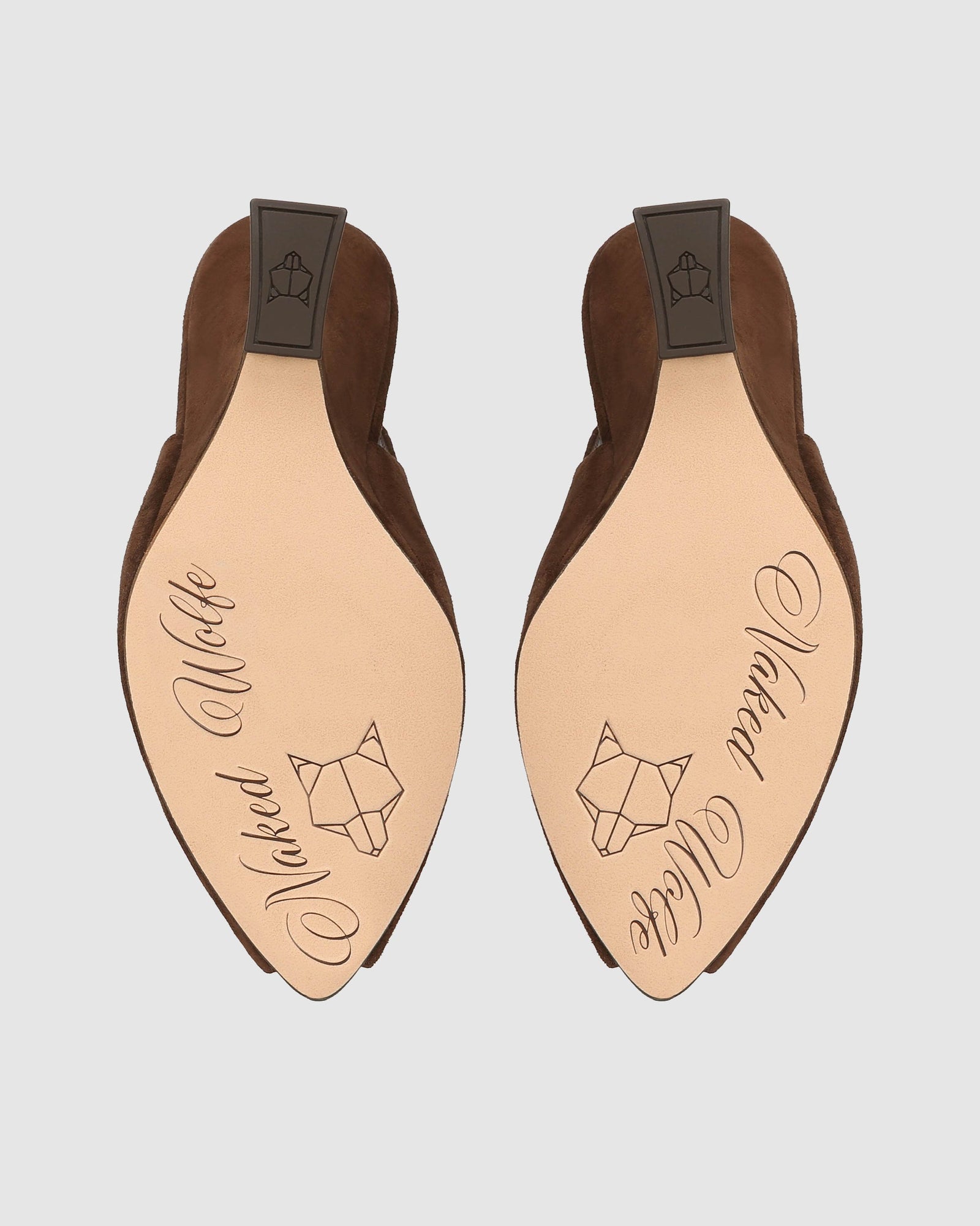 Womens | Ronnie Suede Heel | Brown