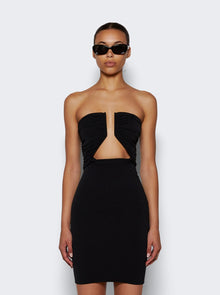 Women | Rick Owens | Jersey Prong Mini Dress | Black