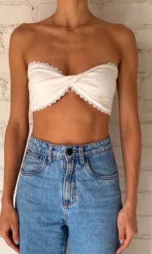 Womens | Inv Polyester Satin Bralette | White