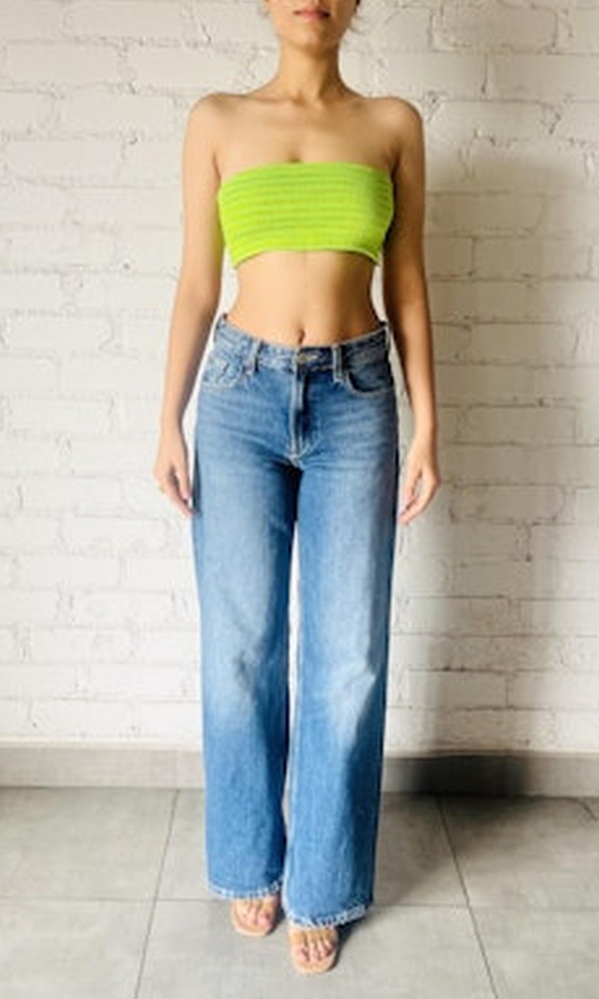 Womens | Zale Viscose Chiffon Bandeau | Green