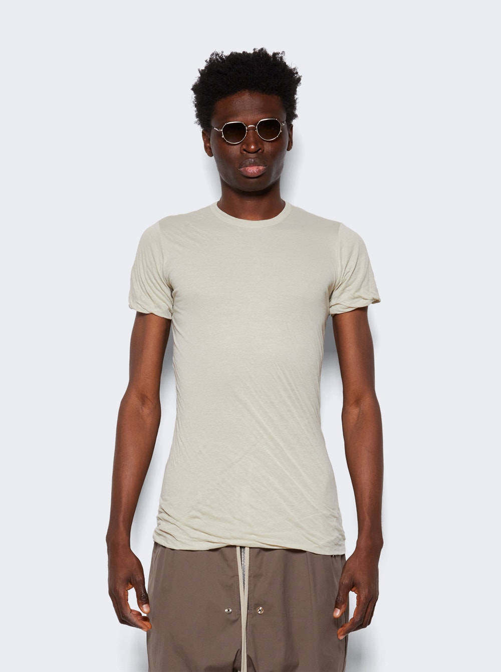 Men | Rick Owens | Double Short-sleeve Tee | Pearl