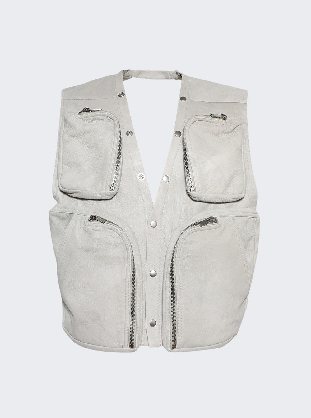 Men | Rick Owens | Porterville Cargo Vest | Ivory